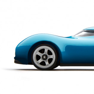 Barbarian Doll Remote Control Sports Car Blue